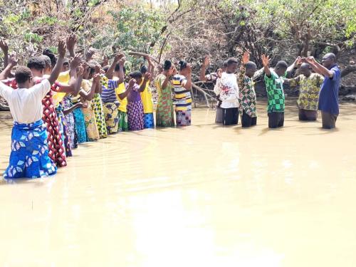Ghana Group Baptism